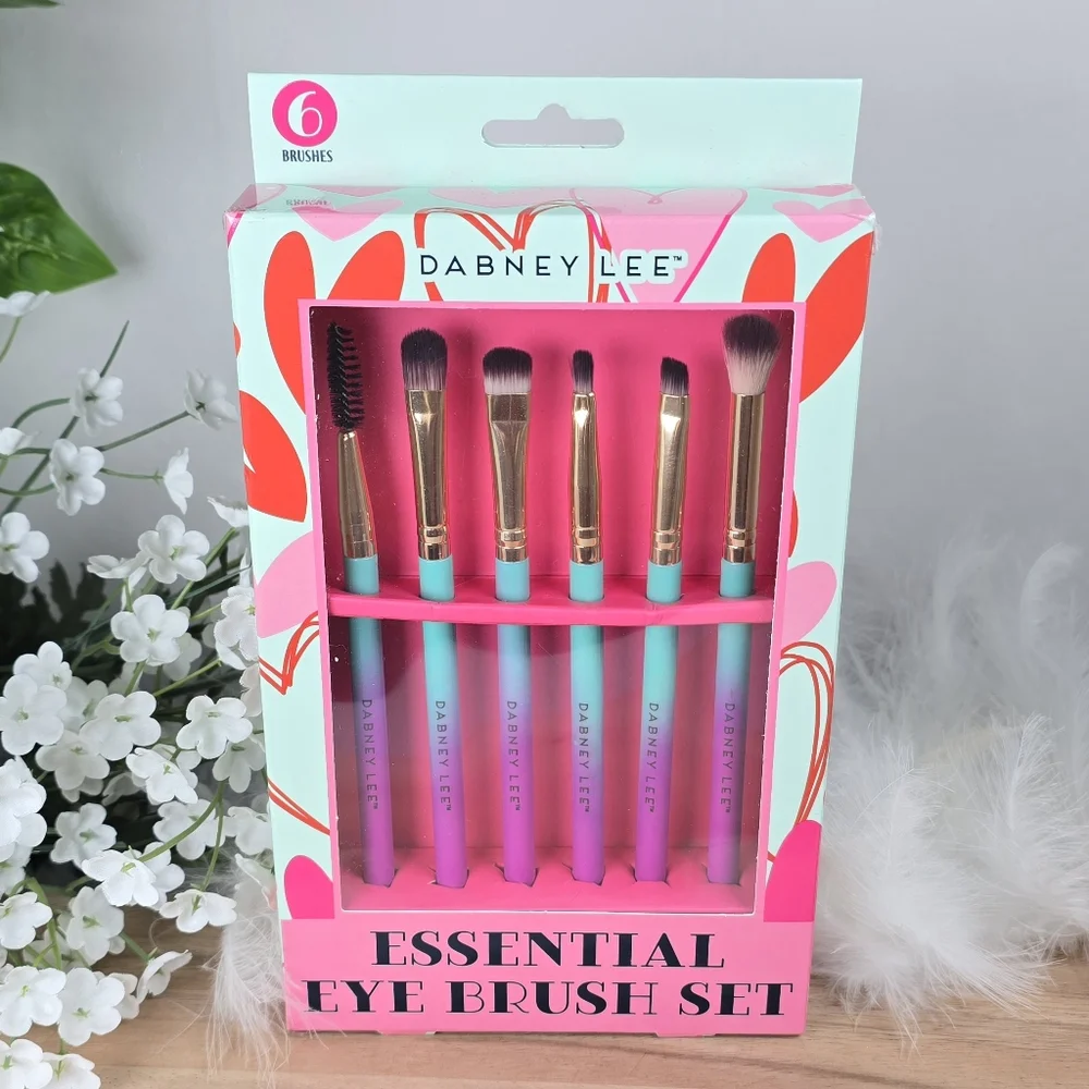 Dabney Lee Ombre Essential Makeup Eye Brush Set 6 Piece Fun Colorful New